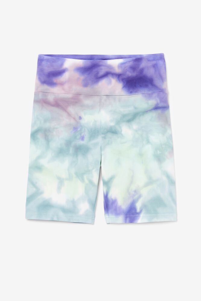 Fila Shorts Dame Blå Taima Tie Dye Bike 105832-FET